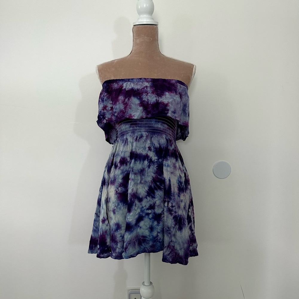Convertible Tie-Dyed Tube Dress